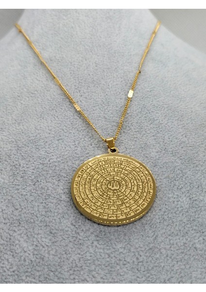 Çelik Kararmaz Allah 99 Ismi Esmaül Hüsna Kolye fırsatları