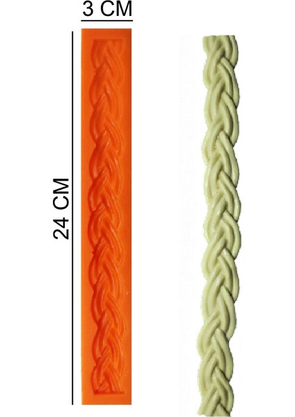 Bordür Silikon Şeker Hamuru, Sabun, Mum Kalıp