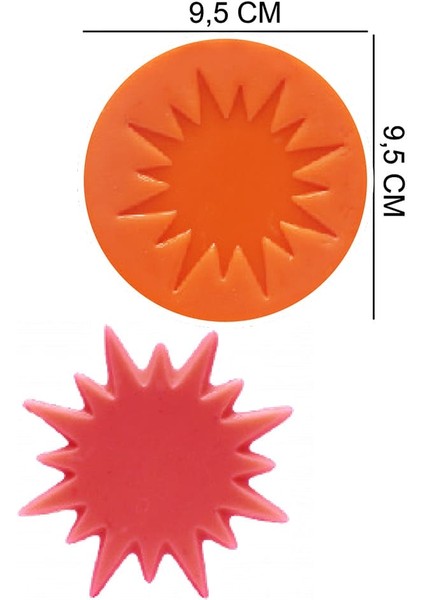 Güneş Silikon Şeker Hamuru, Sabun, Mum Kalıp