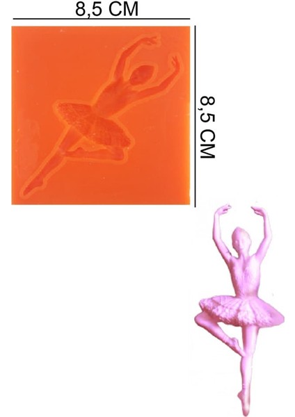 Balerin Silikon Şeker Hamuru, Sabun, Mum Kalıp