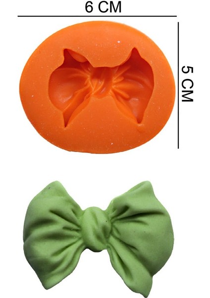 Fiyonk Kurdele Silikon Şeker Hamuru, Sabun, Mum Kalıp