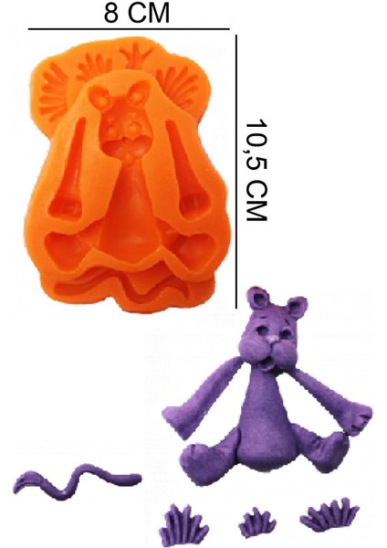 Köpek Yılan Silikon Şeker Hamuru, Sabun, Mum Kalıp