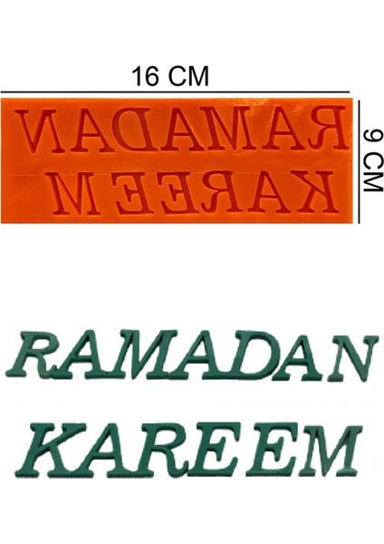 Ramadan Kareem Silikon Şeker Hamuru, Sabun, Mum Kalıp