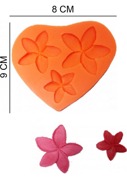 Çiçekler Silikon Şeker Hamuru, Sabun, Mum Kalıp