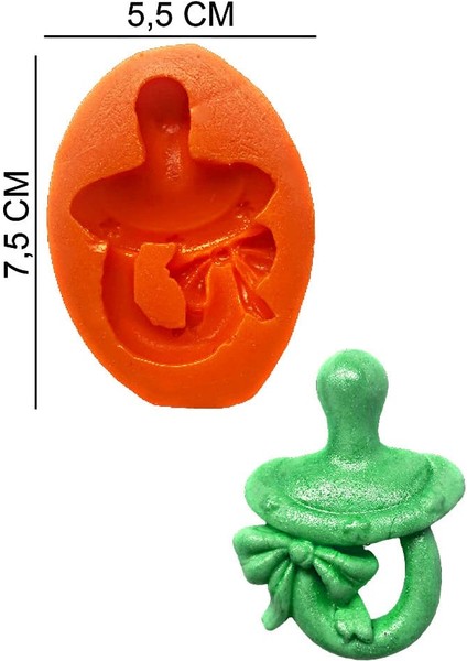 Emzik Silikon Şeker Hamuru, Sabun, Mum Kalıp