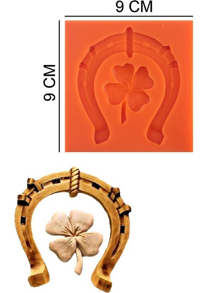 Şans Getirir Silikon Şeker Hamuru, Sabun, Mum Kalıp