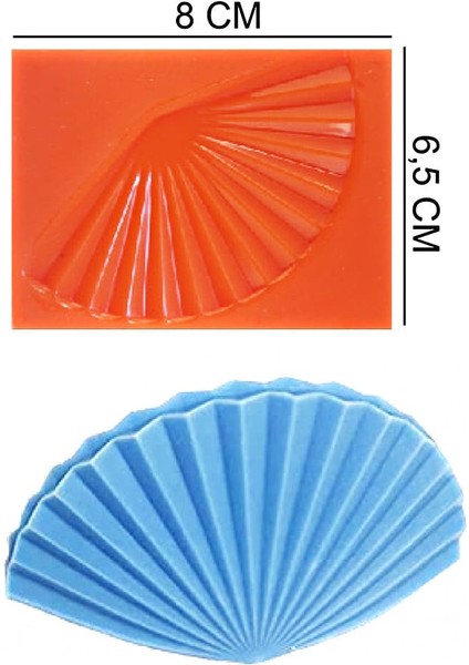 Midye Silikon Şeker Hamuru, Sabun, Mum Kalıp