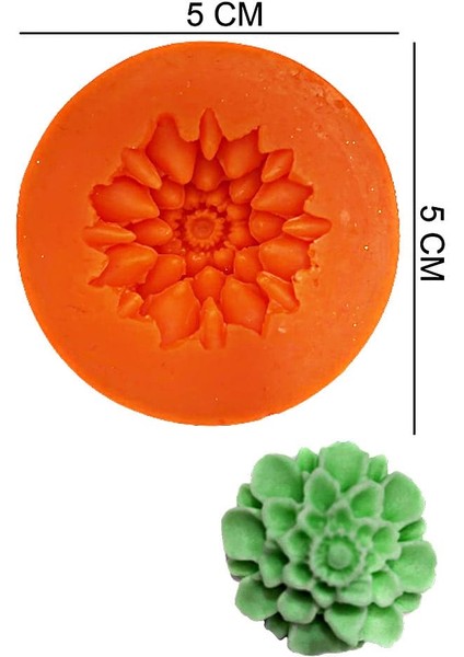 Çiçek Silikon Şeker Hamuru, Sabun, Mum Kalıp