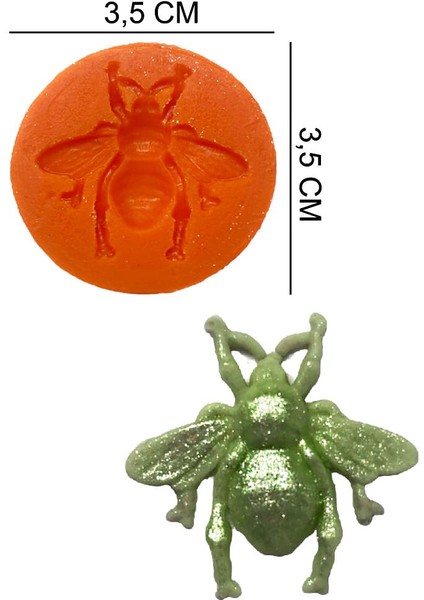 Sinek Silikon Şeker Hamuru, Sabun, Mum Kalıp