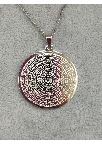 Çelik 316L Allah 99 Ismi Esmaül Hüsna Kolye