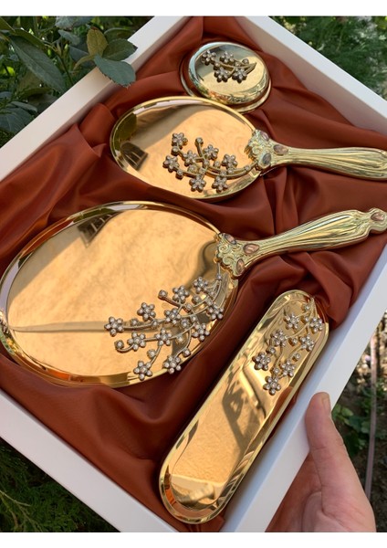 Ayna Tarak Gelin Çeyiz Takımı 4'lü Set