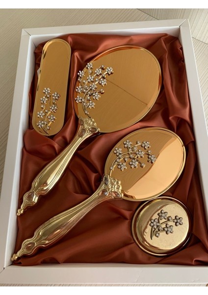 Ayna Tarak Gelin Çeyiz Takımı 4'lü Set modelleri