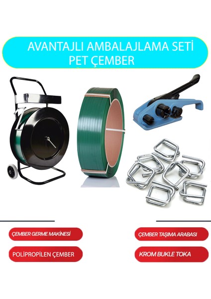 Kazançlı 12'lik Polyester Çember Kullanım Seti