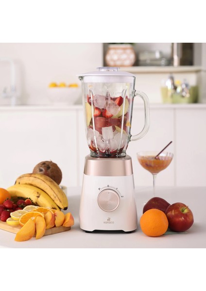 Paslanmaz Çelik Bıçaklar ile Buz Kırıcı 1,5 Lt Cam Sürahili Smoothie Blender KC1001 fiyatları
