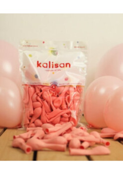5'' 12,5 cm Makaron Balon Pembe 50 Adet