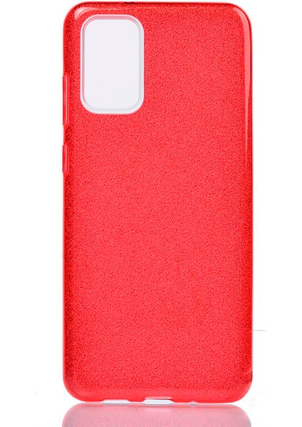 Samsung Galaxy S20 Plus Uyumlu Shining Silikon-Kırmızı