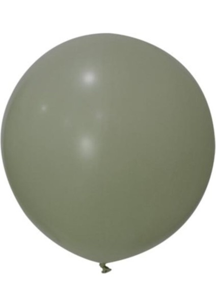 24 Inç 60 cm Pastel Jumbo Balon Küf Yeşili 1 Adet