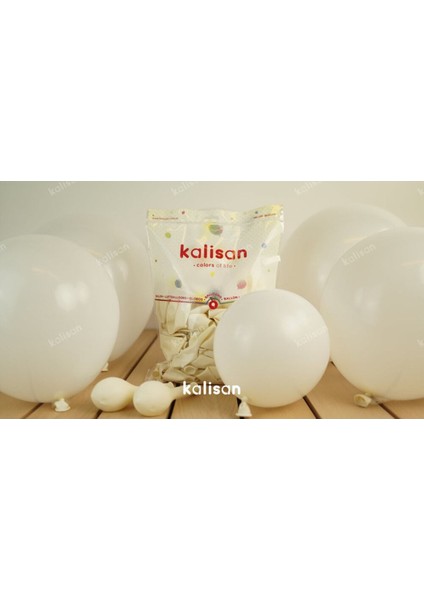10 Adet Dekor Balonu Beyaz