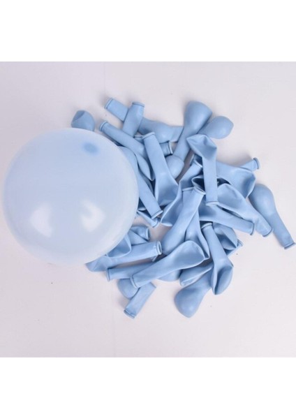 5 Inç Küçük Boy Makaron Balon Mavi 100 Adet