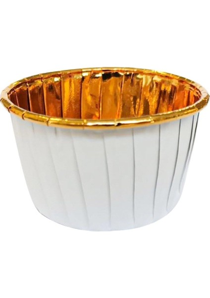 Muffin Kek Kapsülü Beyaz Içi Gold 25 Li
