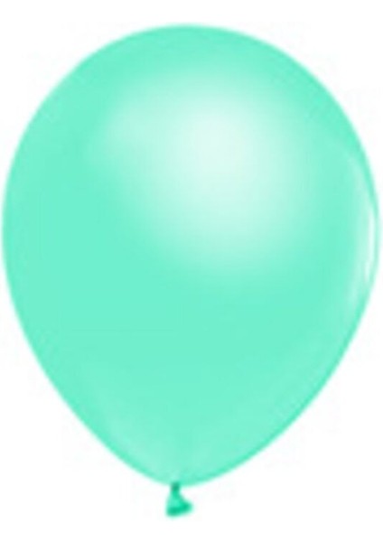 12 Inç Standart Boy Metalik Balon Su Yeşili 100 Adet
