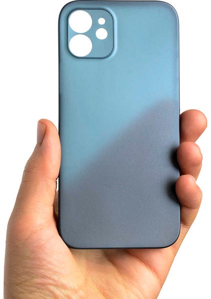 Apple iPhone 12 - Uyumlu 1.kalite Pp Silikon-Saks Mavi
