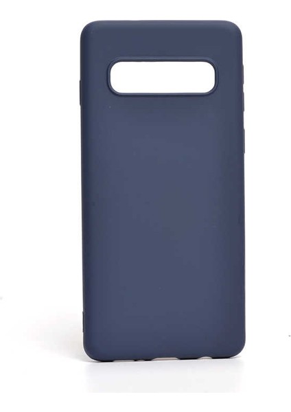 Samsung Galaxy S10 Uyumlu Inci Silikon-Lacivert