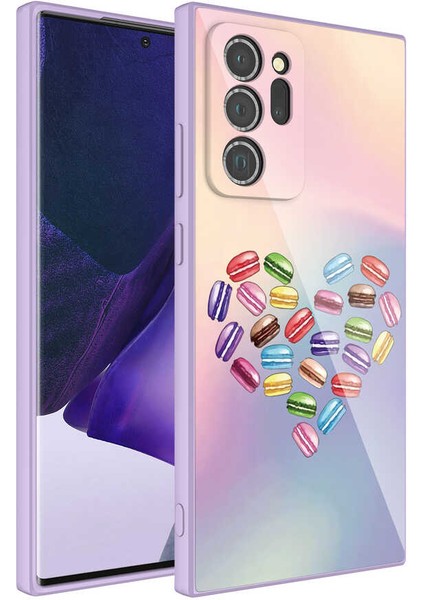 Samsung Galaxy Note 20 Ultra Uyumlu Kamera Korumalı Desenli Sert Silikon Epoksi Kapak-No1