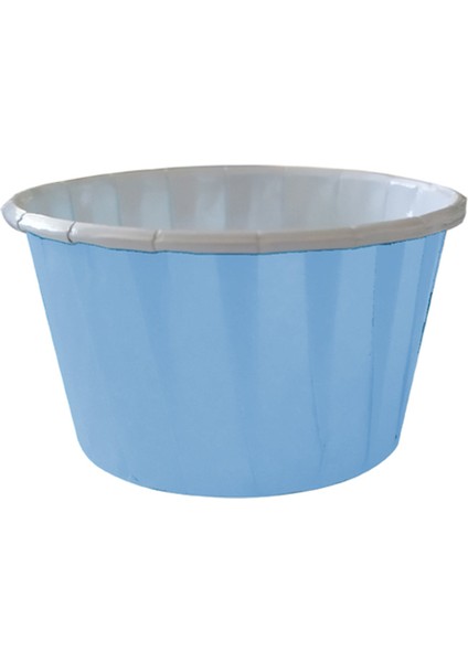 Dolphin Kağıt Muffin Kek Kapsülü Shrinkli Pastel Mavi 50 Adet