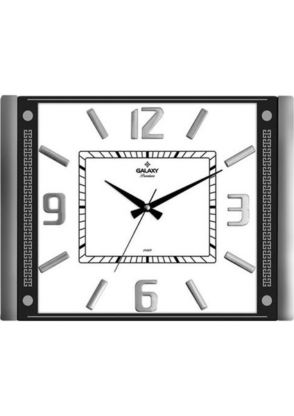 Renkstore Premium Takvimli Termometreli Büyük Kabartma Rakamlı Lüks Duvar Saati