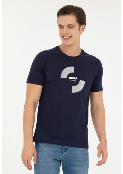 U.s. Polo Assn.bisiklet Yaka Lacivert Erkek T-Shirt Yamo.