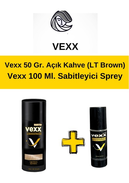 Vexx 50 gr Saç Tozu + 100 ml Sabitleyici Sprey Set