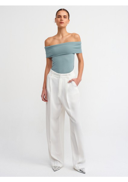 30919 Omuzları Açık Top-Yeşil modelleri