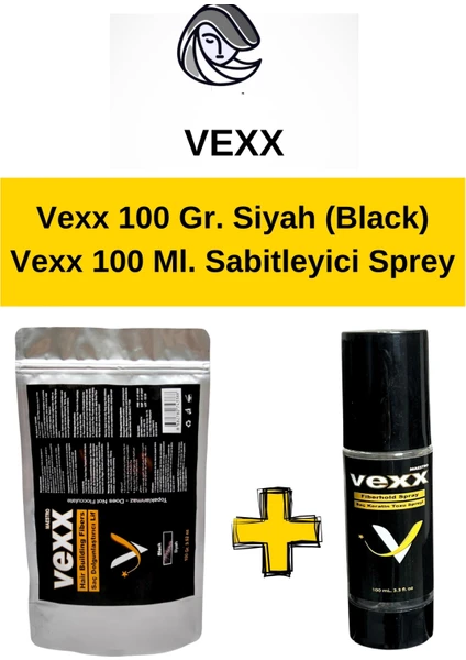 Vexx 100 gr Saç Tozu + 100 ml Sabitleyici Sprey Set