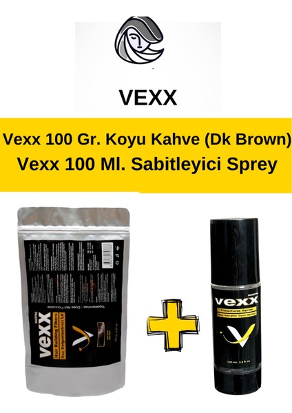 Vexx 100 gr Saç Tozu + 100 ml Sabitleyici Sprey Set