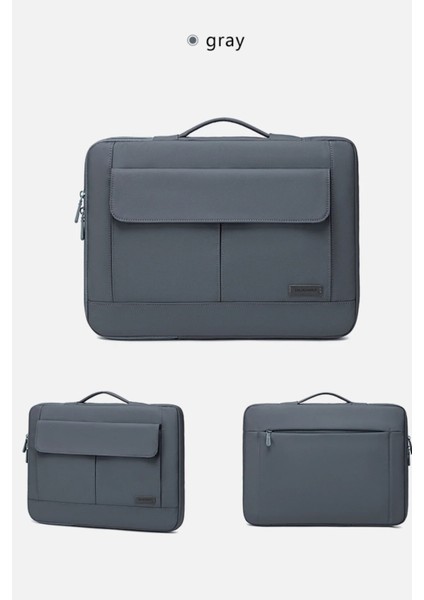 6307-TWILL Gri Laptop Çantası