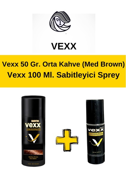 Vexx 50 gr Saç Tozu + 100 ml Sabitleyici Sprey Set