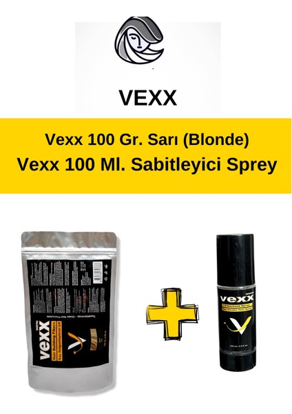 Vexx 100 gr Saç Tozu + 100 ml Sabitleyici Sprey Set