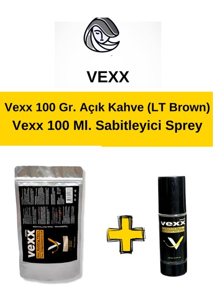 Vexx 100 gr Saç Tozu + 100 ml Sabitleyici Sprey Set