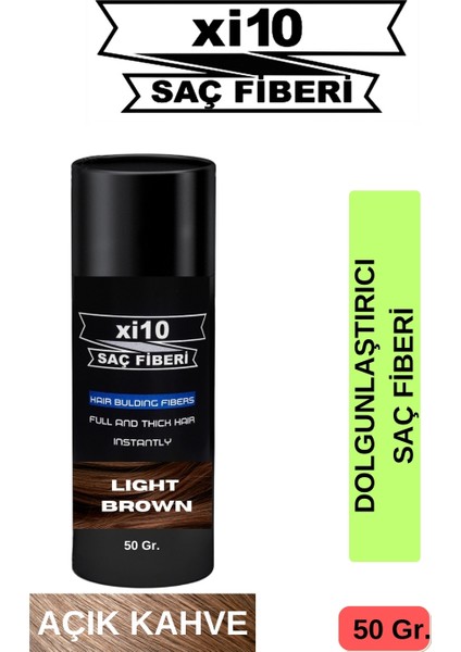 50 Gr. Açık Kahve (LT Brown) Hair Fiber Saç Tozu Topik - Topaklanma Yapmaz