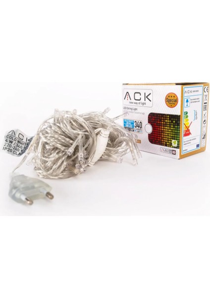 Ack 10 Metre 100 Ledli LED Işık Yılbaşı Ağacı Işığı Dekoratif LED Işık Süsleme