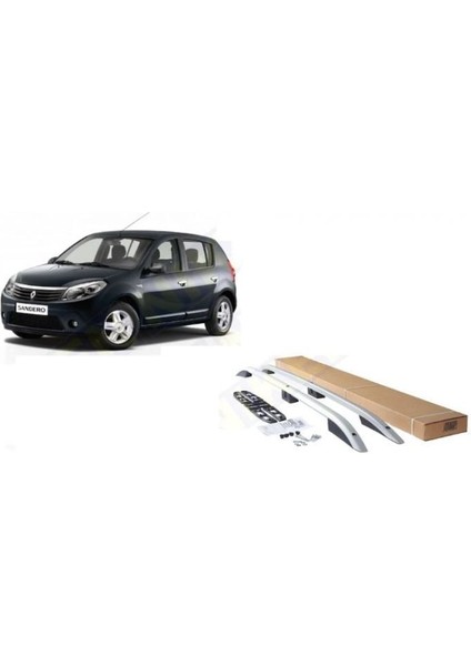 Dacia sandero tavan çıtası port bagaj taşıyıcı gri 2007 / 2013