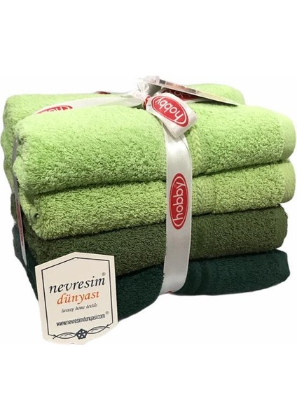 Rainbow 4´lü 50X90 Havlu Seti Yeşil