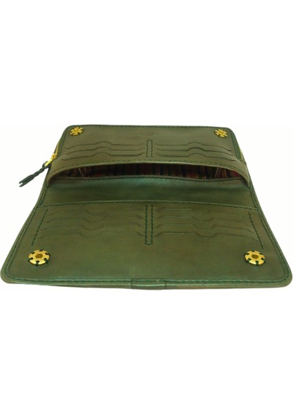 Unisex El Yapımı Hakiki Deri Telefon, Bozuk Para ve Kartlık Bölmeli Cüzdan Arta modelleri