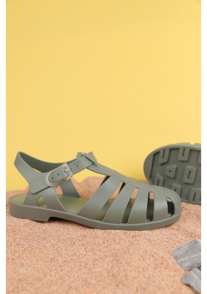 36-40 Numara Igor Biarritz Yeşil Sandalet