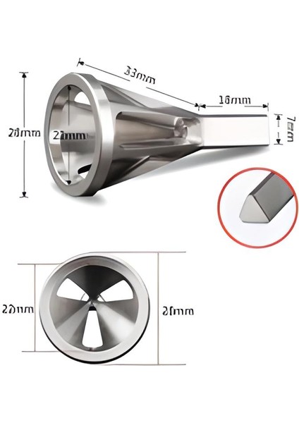 Çapak Alma Harici Çapak Alıcı Paslanmaz Çelik Çapak Kaldırma Cıvata Çapak Alma Matkap Ucu