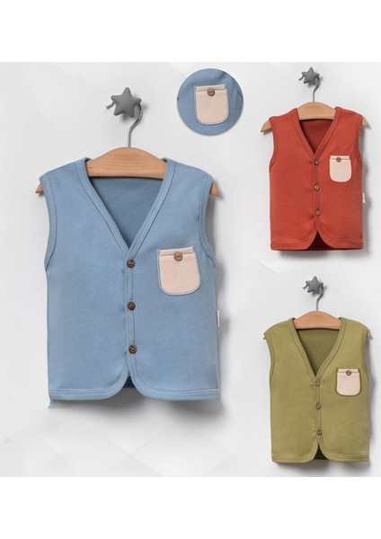 Cep Detaylı Bebek Penye Yelek fiyatları