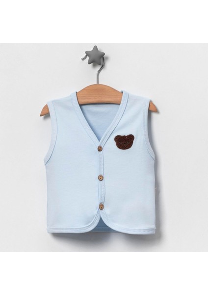 Ayıcık Süzeneli Bebek Penye Yelek