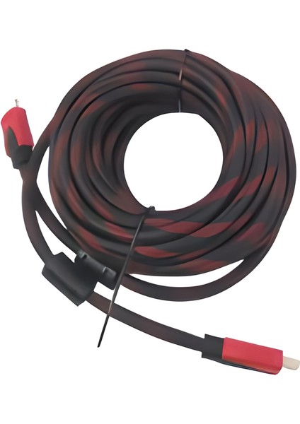 Mbb Eticaret HDMI Kablosu 10 Metre Hdtv Bilgisayar Uydu Görüntü Ses Full Hd Sargılı Görüntü Aktarma Kablosu