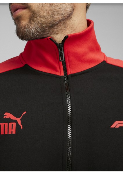 62566201 F1 Mt7+ Track Jacket Siyah Erkek Dik Yaka Regular Fit Zip Ceket modelleri